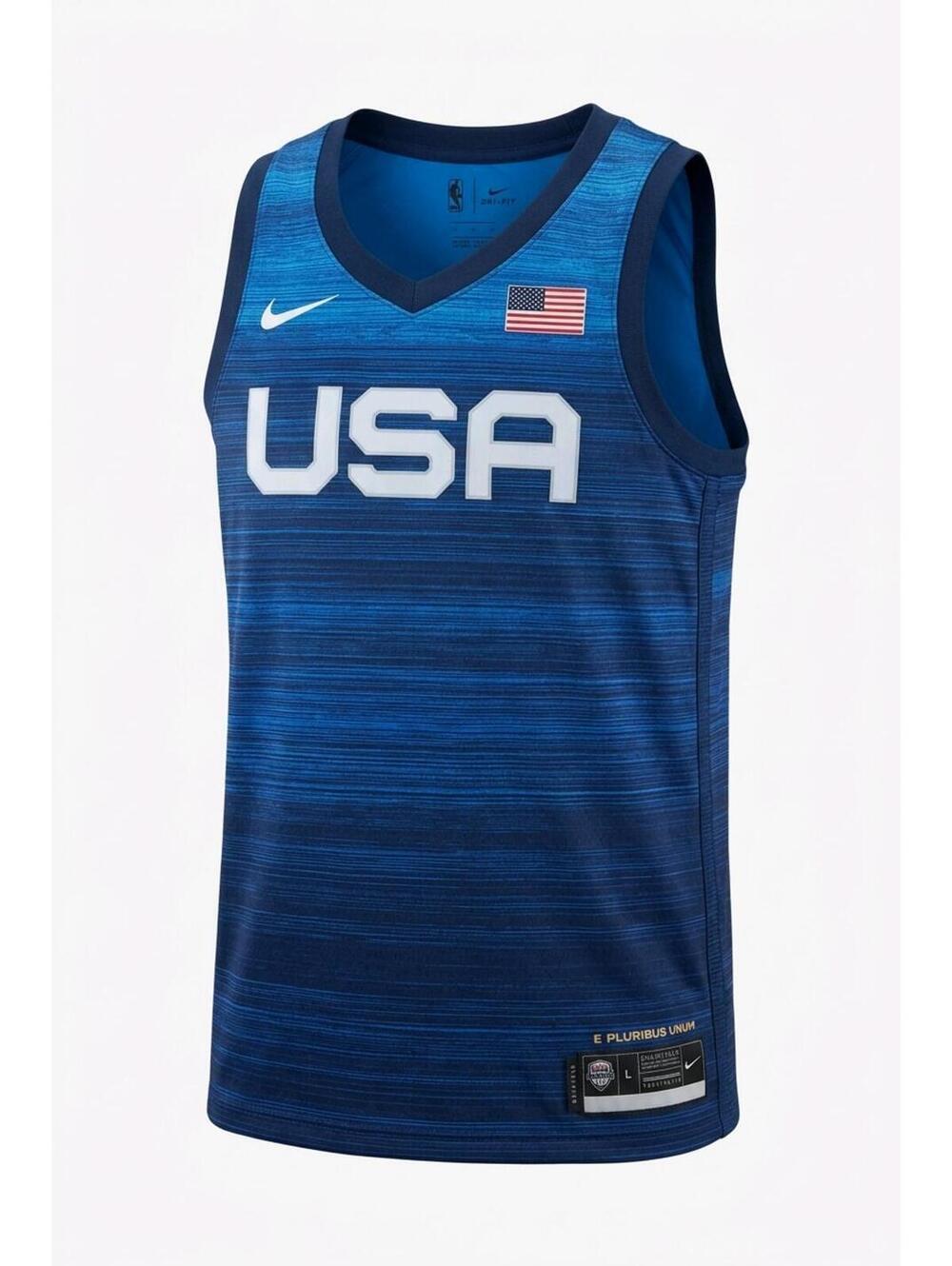 Nike Team USA Basketball Jersey – Blue Gradient, Size Large, Brand New
